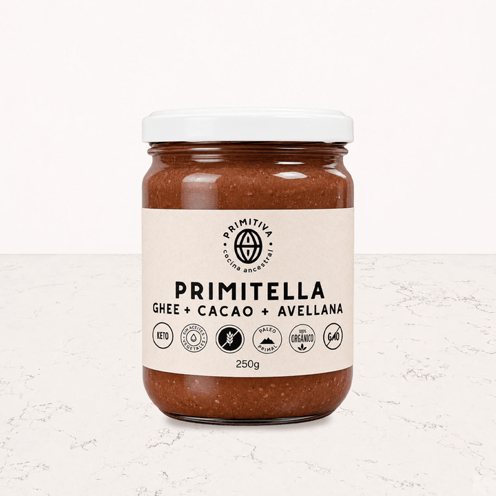 Primitella crema de avellanas sin azúcar 250g Primitiva