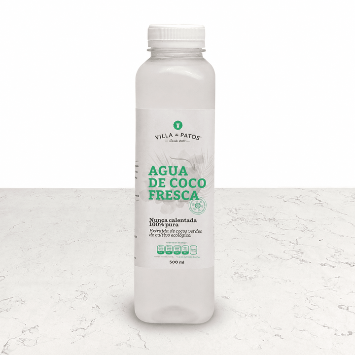 Agua de coco orgánica 500ml Villa de Patos