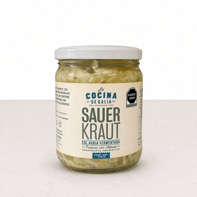 Sauerkraut col agria fermentada 370g La Cocina de Galia