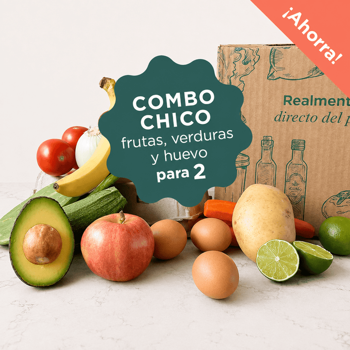 Combo esencial de huevo, frutas y verduras – 4.5kg aprox