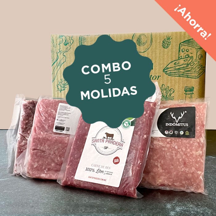 DILMUN COMBO 5 DE CARNE MOLIDA ORGÁNICA variada