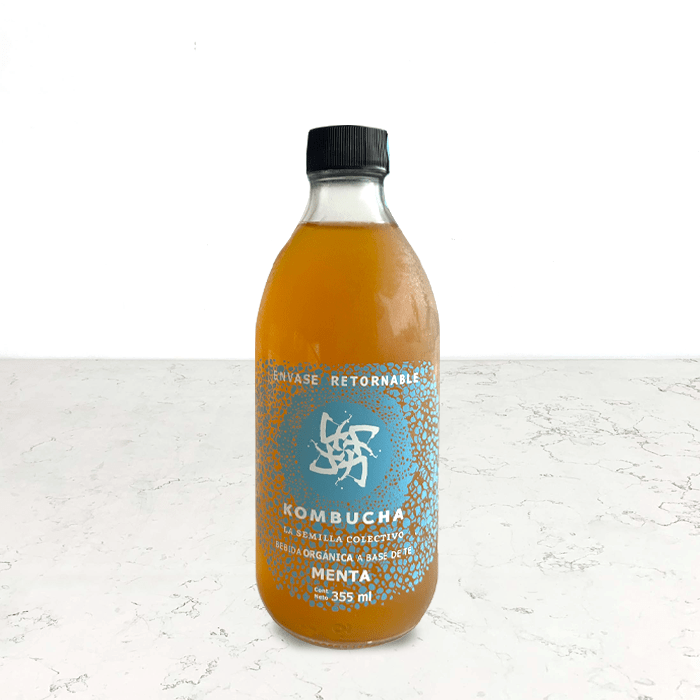 DILMUN Kombucha orgánica menta 355ml La Semilla Colectivo
