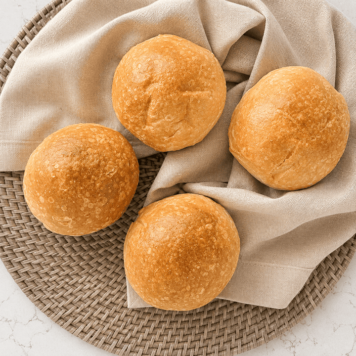 DILMUN Pan de masa madre orgánico para hamburguesa 4 piezas Nuro