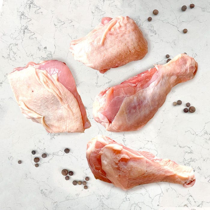DILMUN Pierna y muslo de pollo orgánico aprox 550g (4 piezas) Santa Pradera