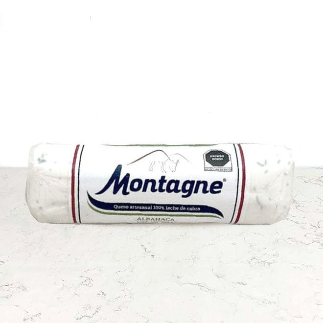 DILMUN Queso artesanal de cabra con albahaca 200g Montagne