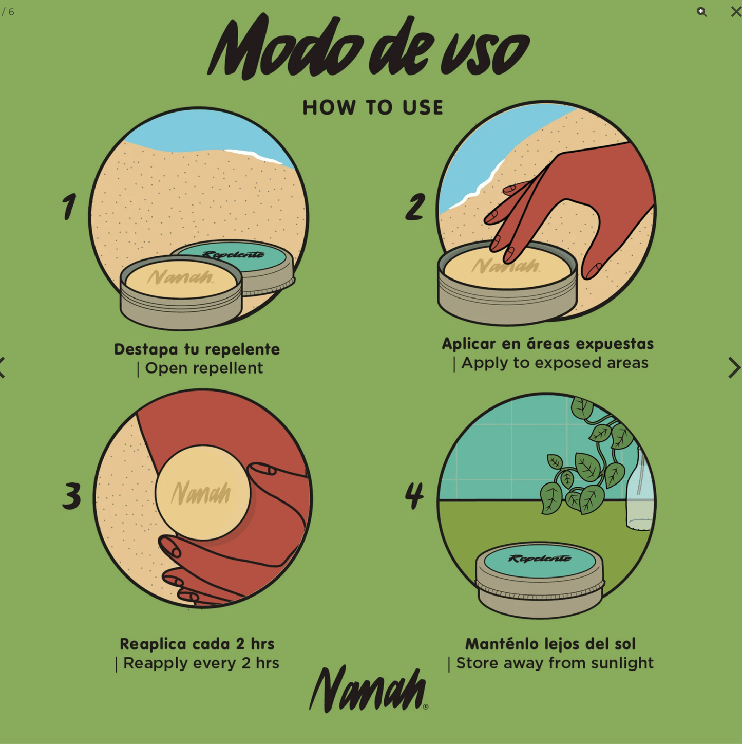 DILMUN Repelente sólido contra mosquitos sin DEET 80g Nanah