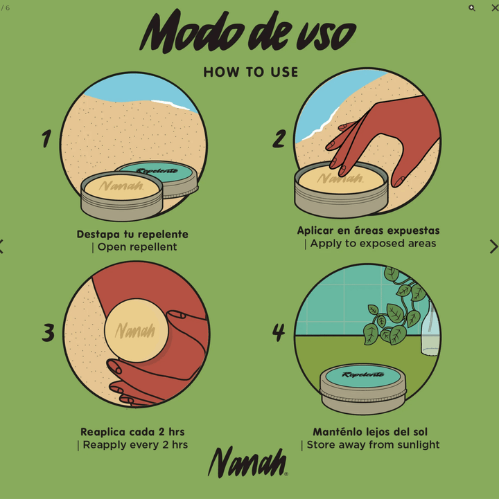 DILMUN Repelente sólido contra mosquitos sin DEET 80g Nanah