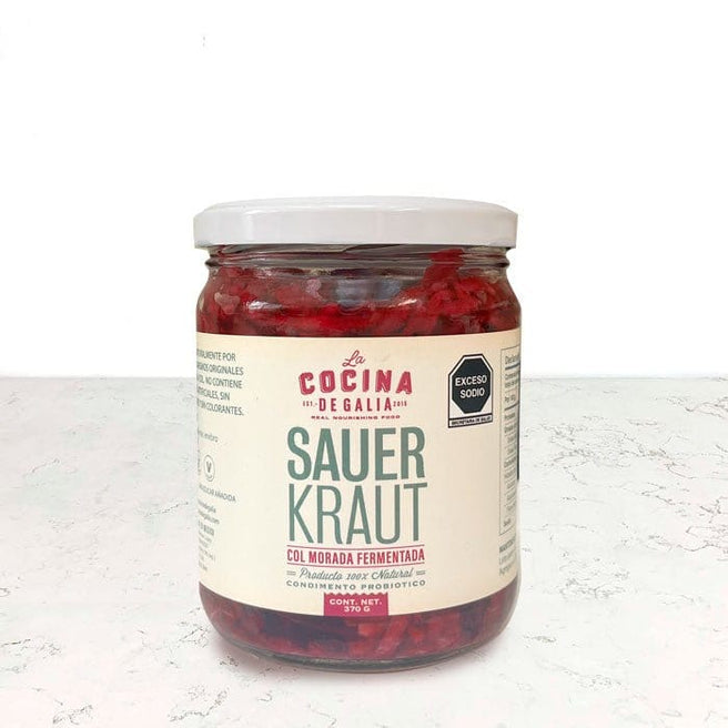DILMUN Sauerkraut col morada fermentada 370g La Cocina de Galia