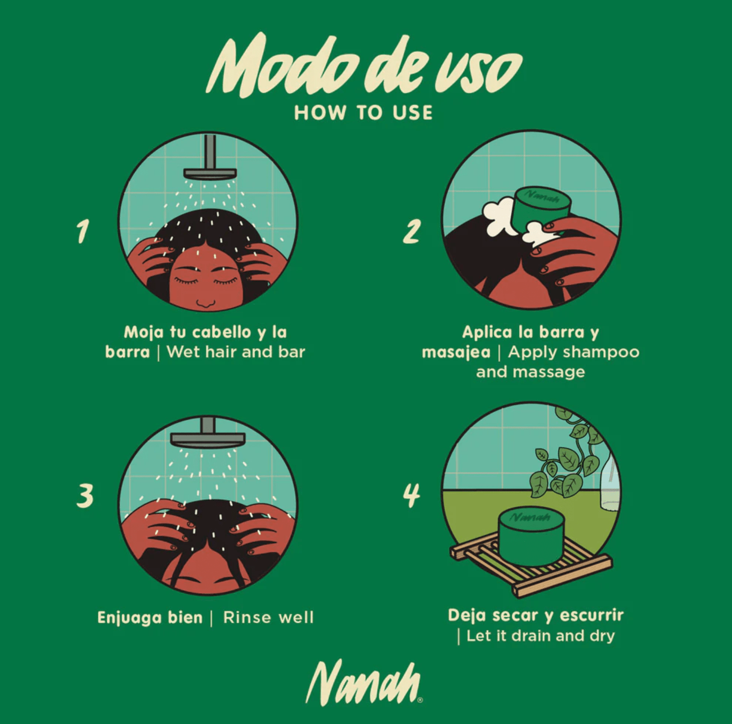 DILMUN Shampoo sólido romero menta para cabello delgado 100g Nanah