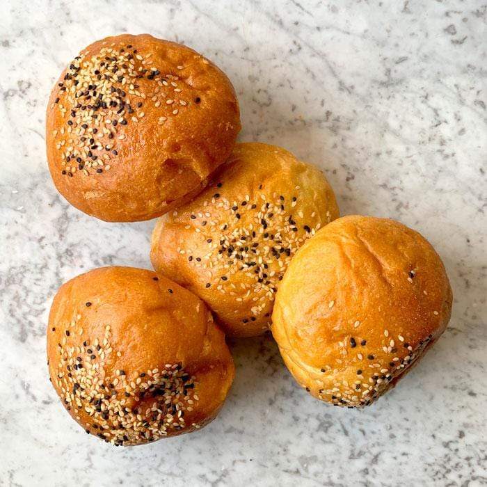 DILMUN Brioche de masa madre para hamburguesa 4 piezas Pan de Elia