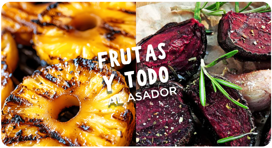 ¿Se puede cocer la fruta en el asador?