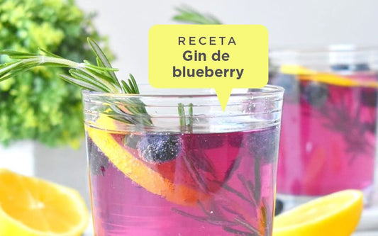 Receta coctél gin de blueberry