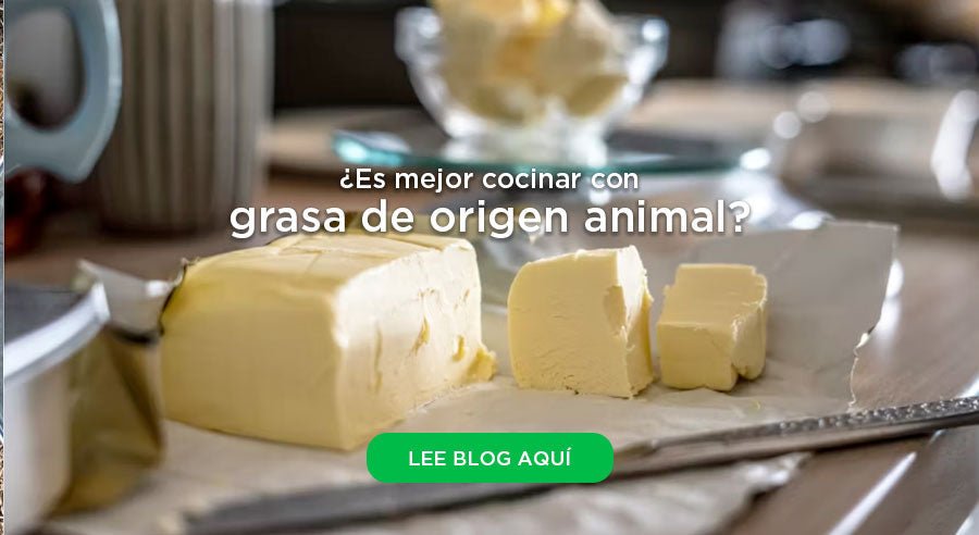 ¿Es mejor cocinar con grasas de origen animal?