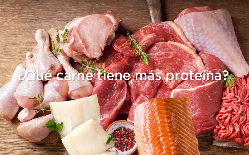 ¿Qué carne tiene más proteína?