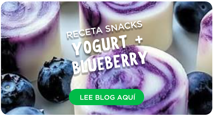 Receta de snacks de yogurt y blueberry congelados