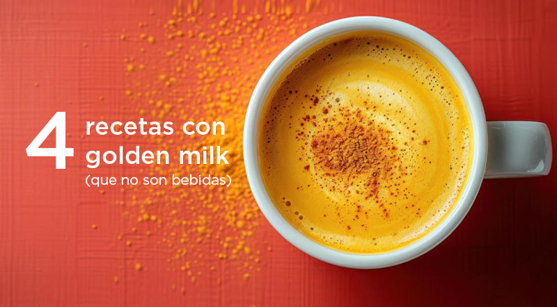 4 recetas con golden milk o leche dorada