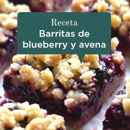 Receta barrita de avena y blueberry orgánico