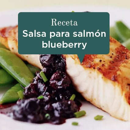 Receta salmón con salsa de blueberry