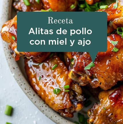 Receta de alitas de pollo con ajo y miel de abeja