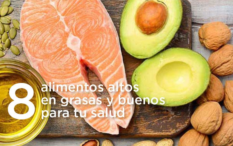 8 alimentos altos en grasas y buenos para la salud