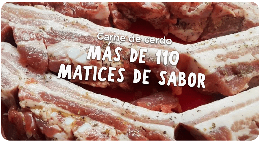 La carne de cerdo tiene más de 110 matices de sabor
