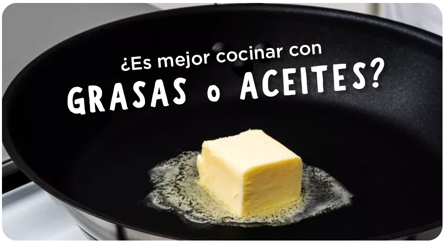 ¿Es mejor cocinar con grasas animales o con aceites vegetales?