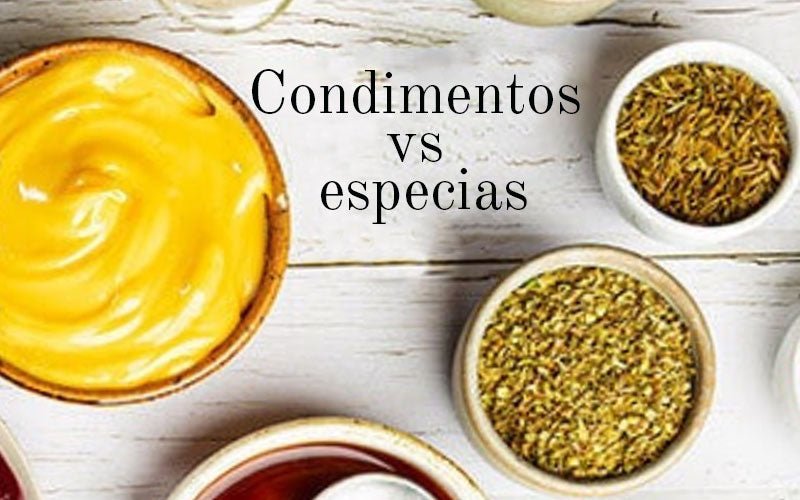 ¿Cuál es la diferencia entre condimento y especia?