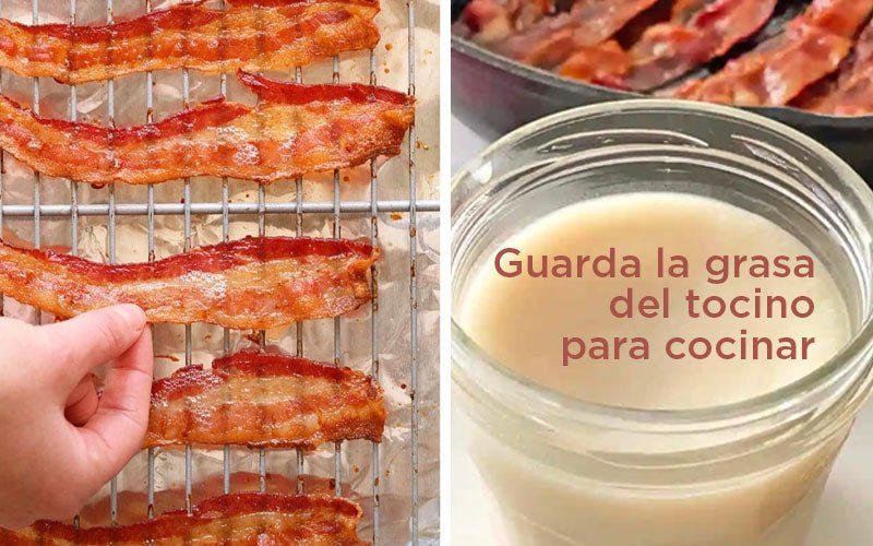 Cómo usar la grasa del tocino para cocinar