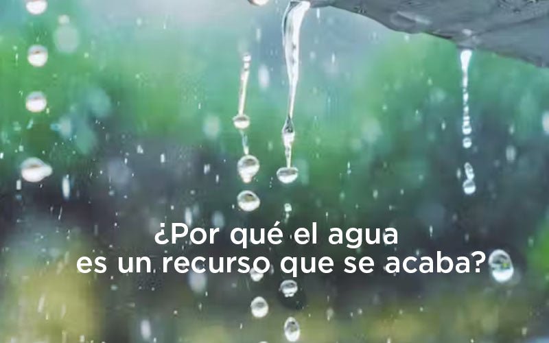 ¿Por qué el agua es un recurso finito? Si el 75% del planeta es agua