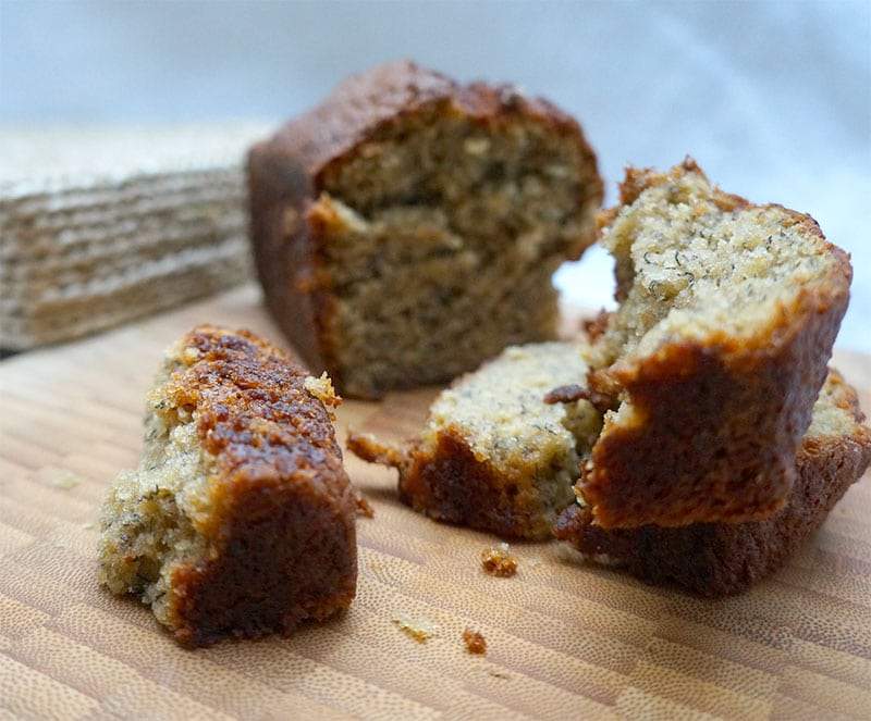 Panqué de plátano con ghee