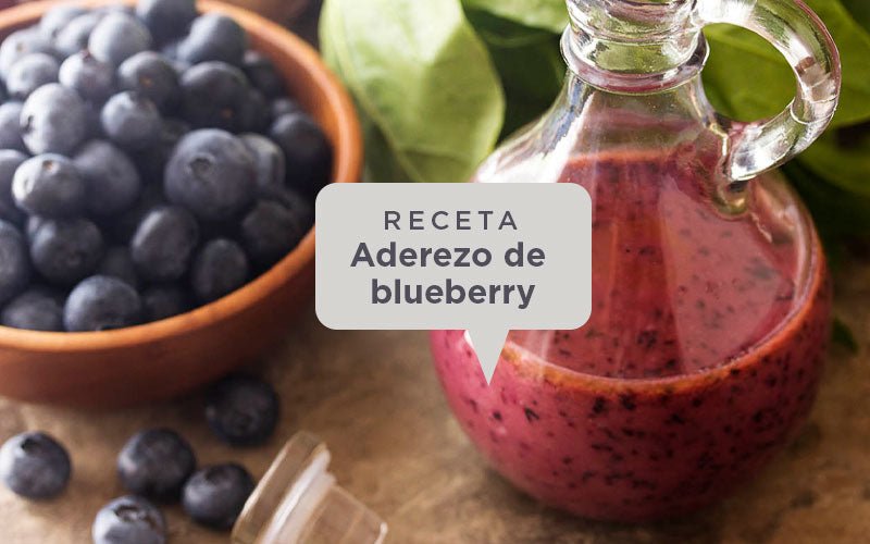 Receta aderezo de blueberry o mora azul