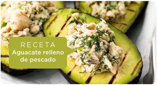 Receta de aguacate al grill relleno de pescado corvina