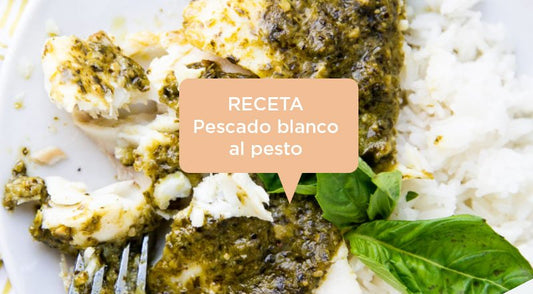 Pescado blanco al pesto