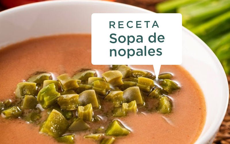 Receta sopa de nopales