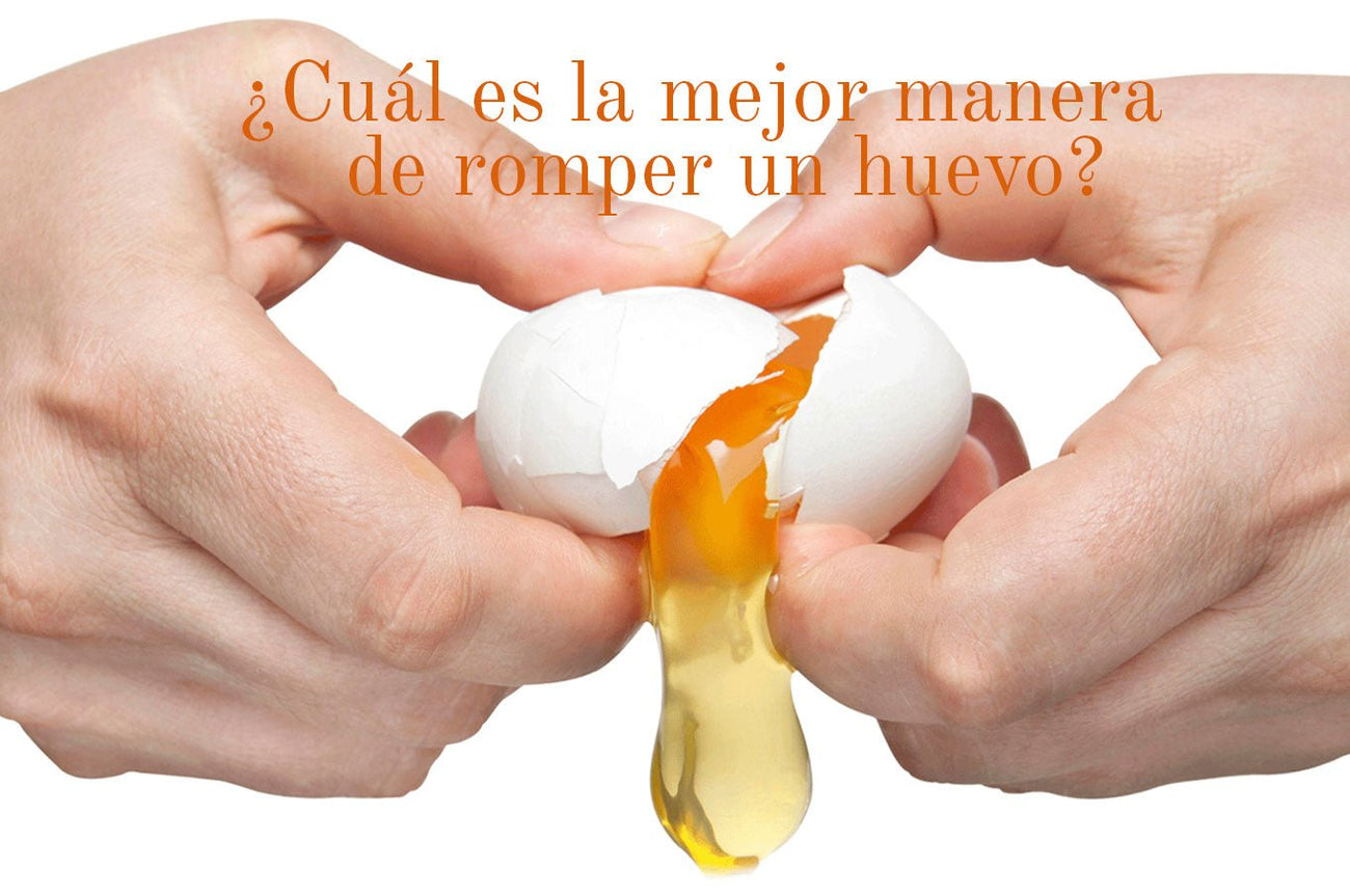 ¿Cuál es la mejor manera de romper un huevo?