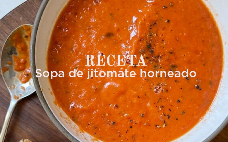 Receta sopa jitomate horneado