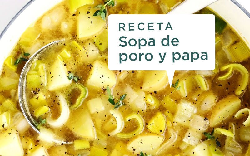 Receta sopa de poro y papa