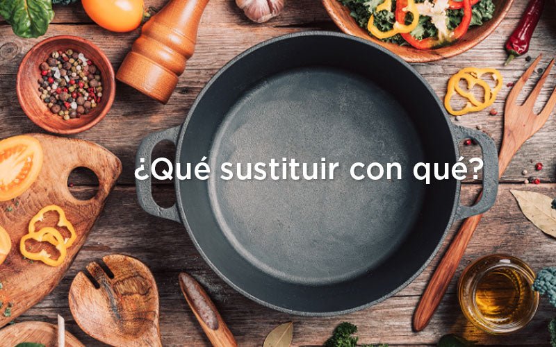 ¿Qué ingredientes puedo sustituir con qué en una receta?