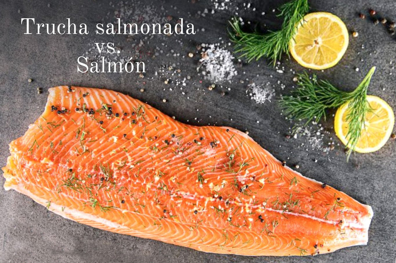 Diferencia entre salmón y trucha salmonada mexicana