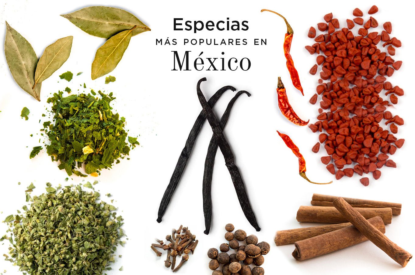Especias más mexicanas, como el chile