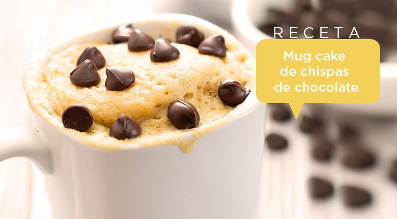 Receta mug cake saludable