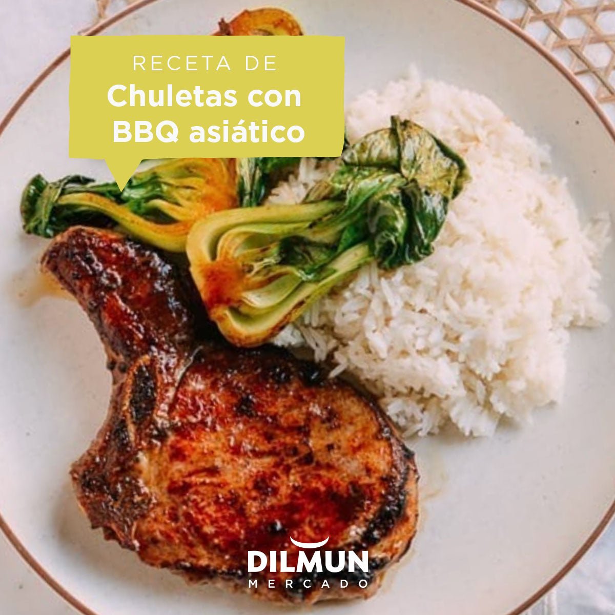 Chuletas con BBQ asiático