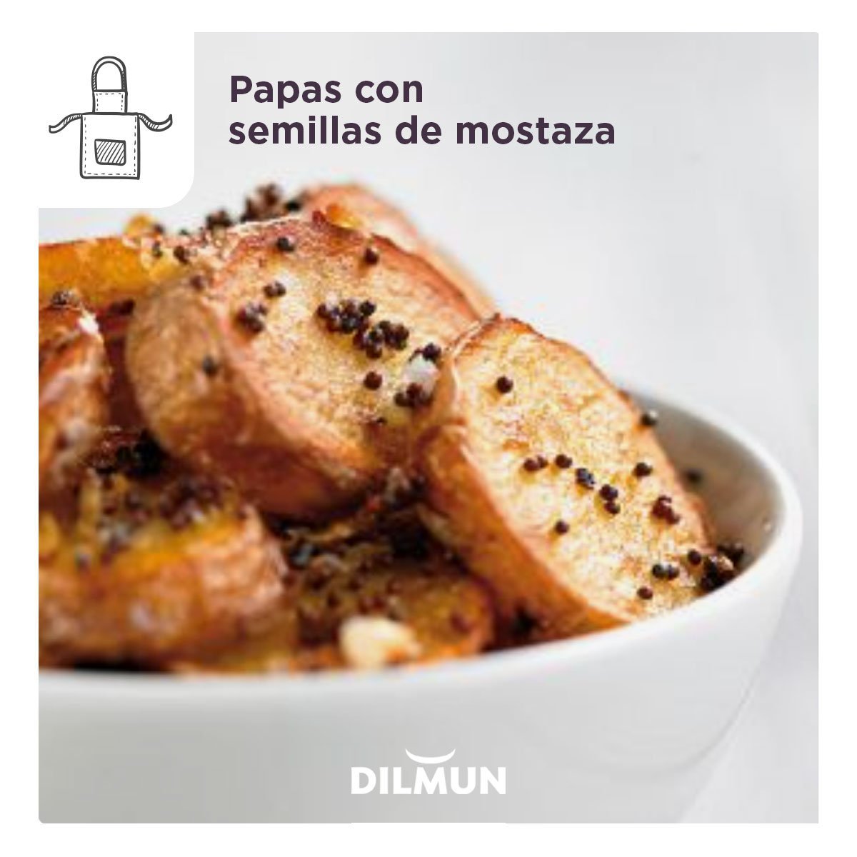 Receta de papas con semilla de mostaza