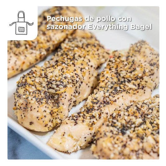 Receta de pollo con sazonador Everything Bagel