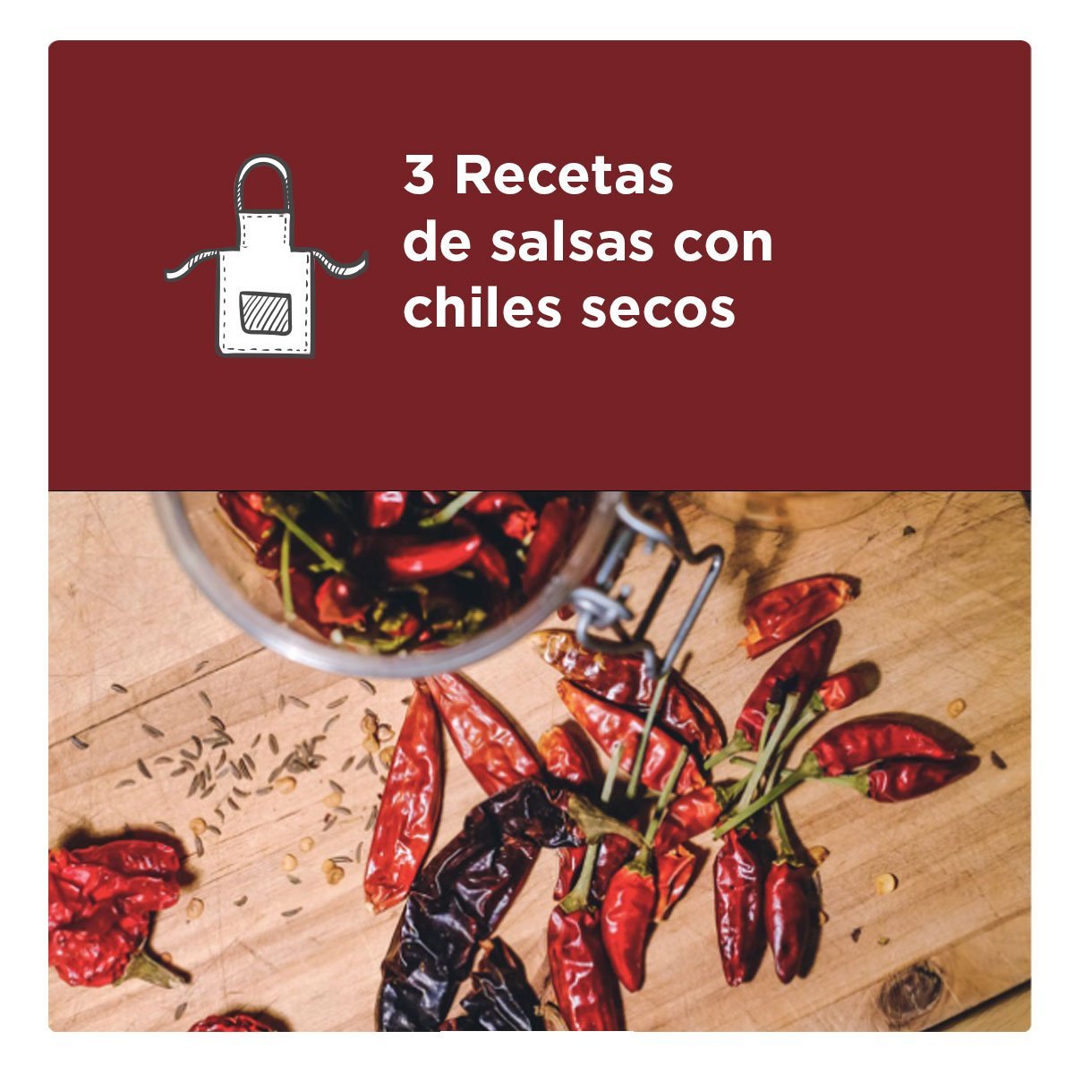 3 recetas de salsas con chiles secos