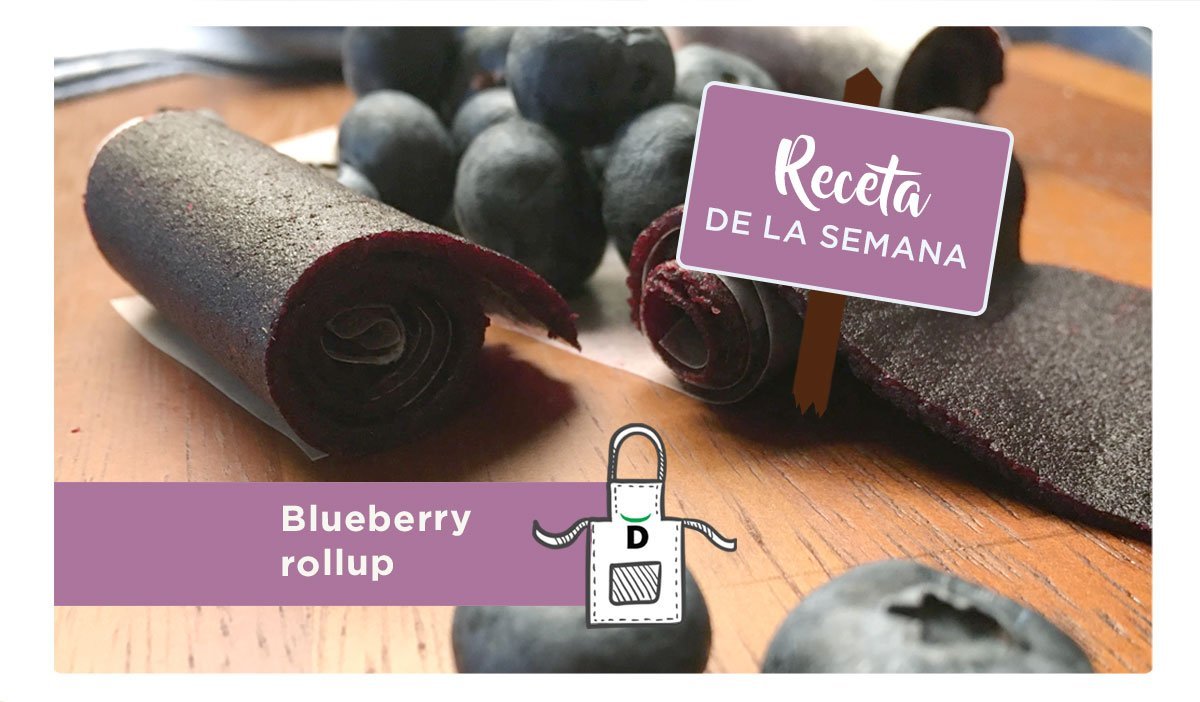 Receta blueberry rollup
