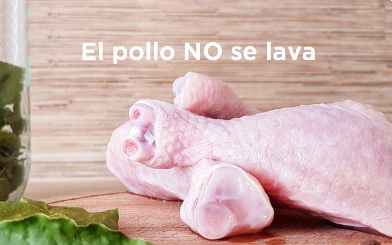 ¿Por qué el pollo no se debe lavar?