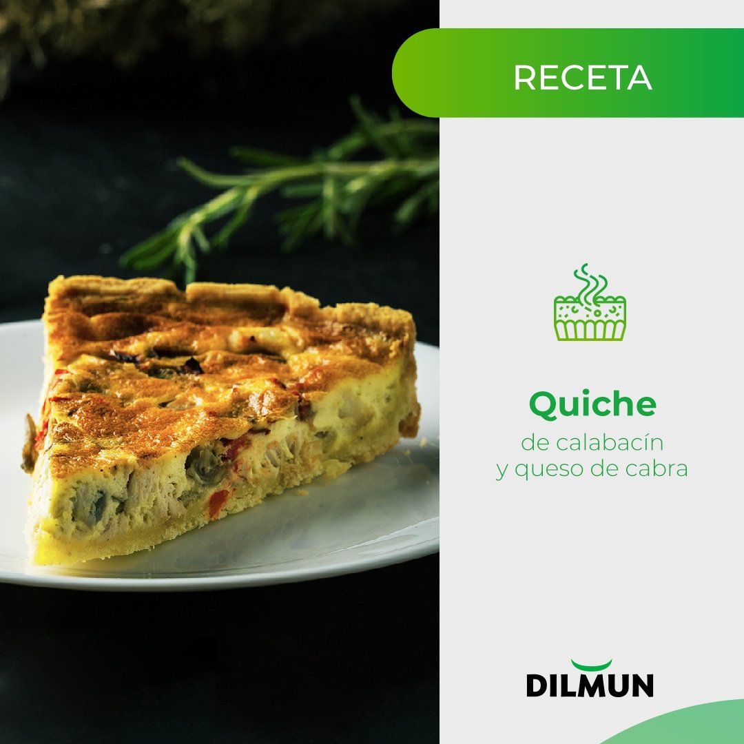 Quiche de calabacín con queso de cabra