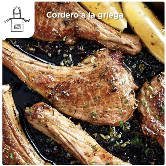 Receta de cordero a la griega