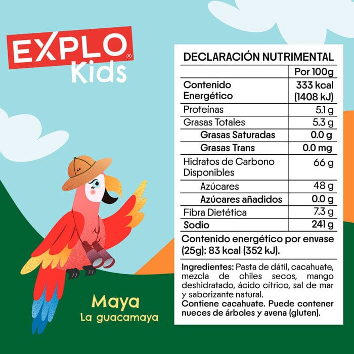 DILMUN 4 Barritas de mango, chile y dátil de 25g EXPLO